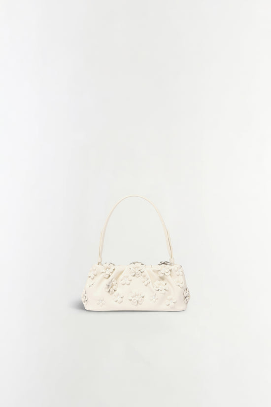 Harlow Leather Flower Shoulder Bag