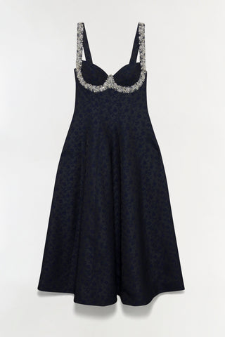 Charlotte Jacquard Midi Dress