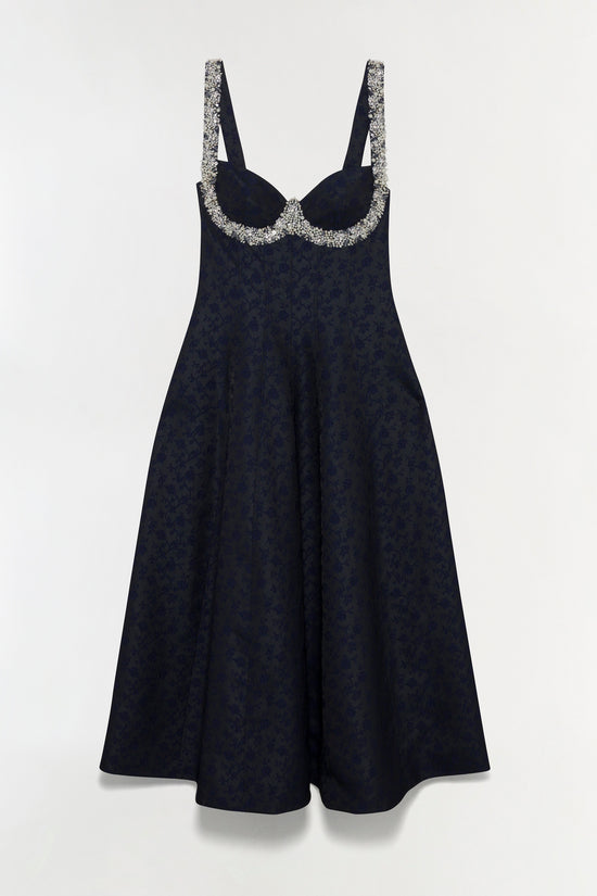 Charlotte Jacquard Midi Dress