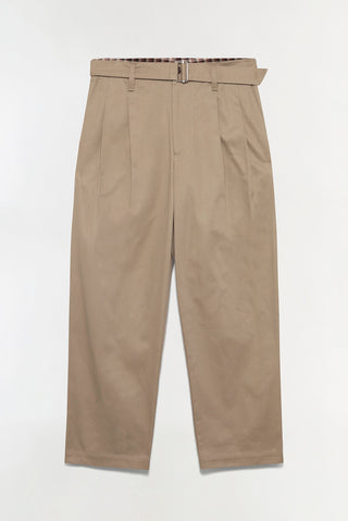 Kent Twill Pleated Pants