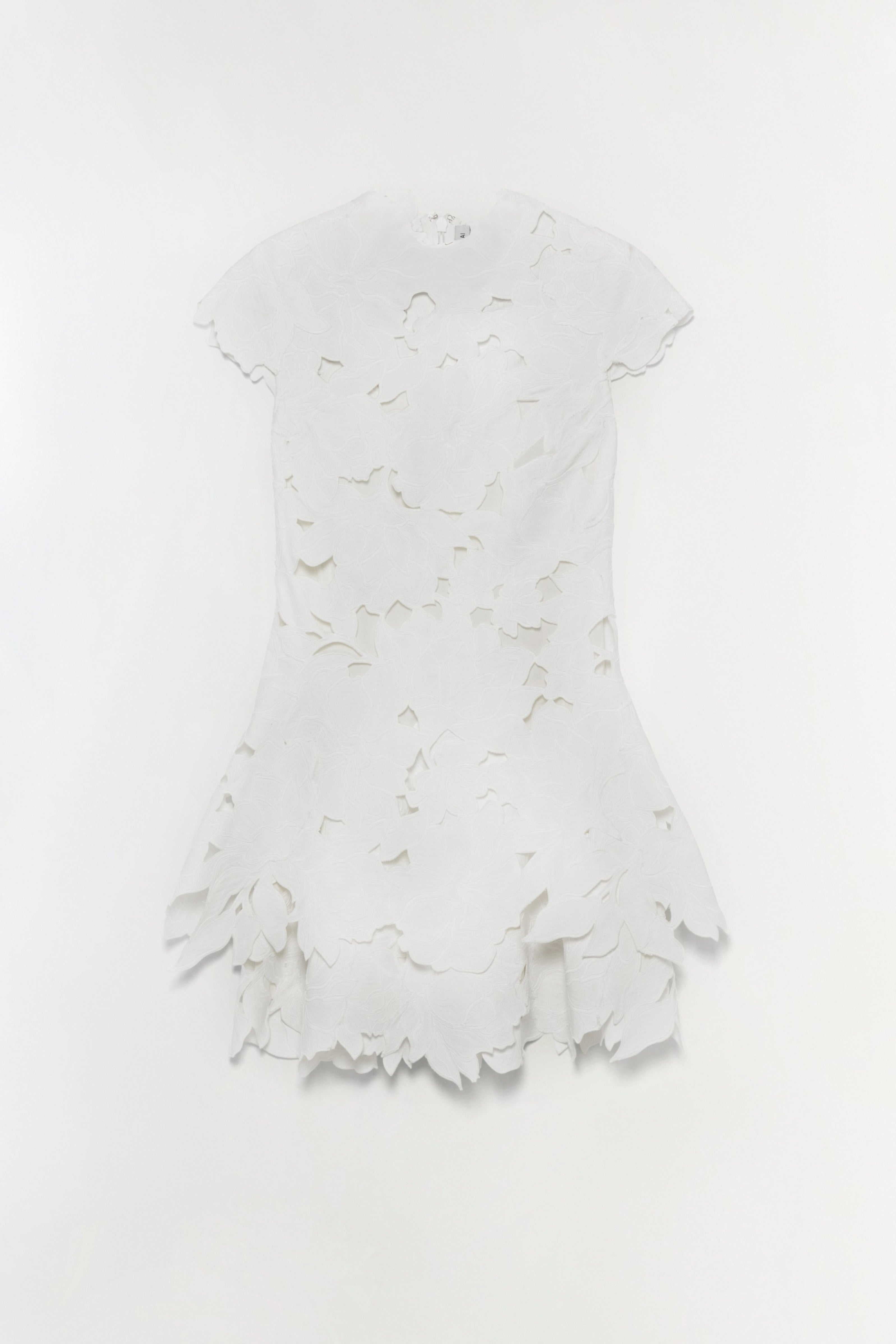 SIMKHAI Women's Holloway Embroidered Mini Dress in White, Lace, Size 6 SIMKHAI Women's Holloway Embroidered Mini Dress in White, Lace, Size 6