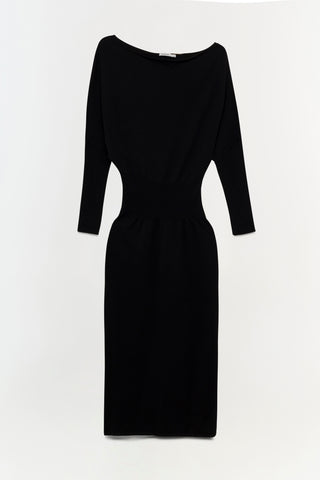 Janese Off Shoulder Knit Midi Dress