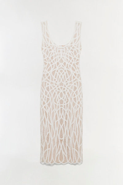 Leonora Macrame Midi Dress