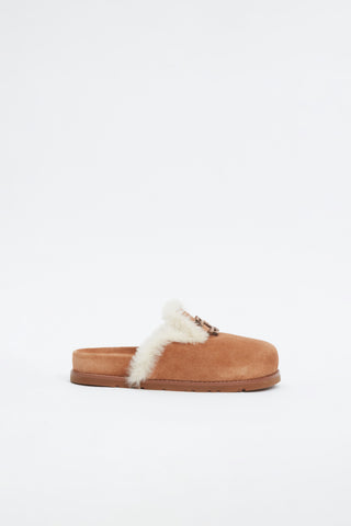 Mila Suede Shearling Slide