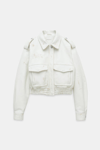 Nadine Coated Leather Jacket