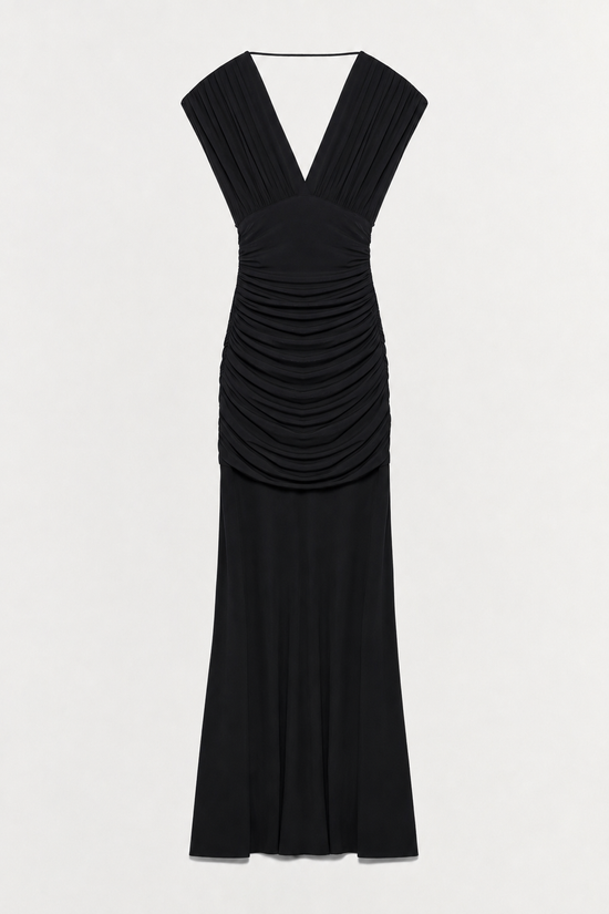 Norvelle Draped Jersey Gown