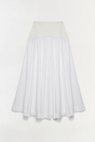 Ovie Knit Cotton Midi Skirt