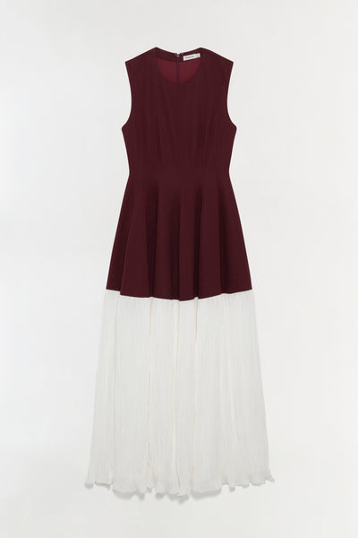 red midi pleated dress Dinner Date Night Pleated Midi Dress