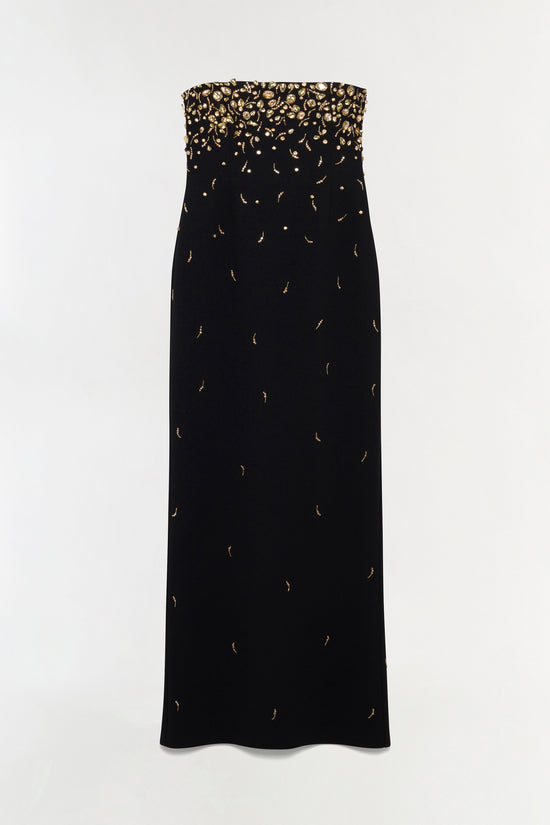 Reign Embellished Strapless Gown