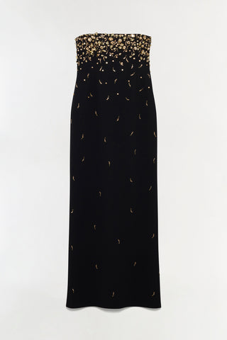 Reign Embellished Strapless Gown