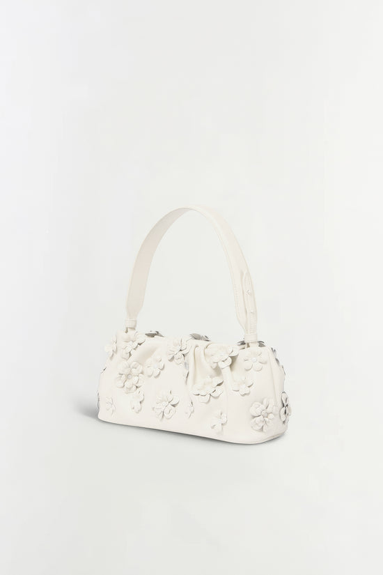 Harlow Leather Flower Shoulder Bag