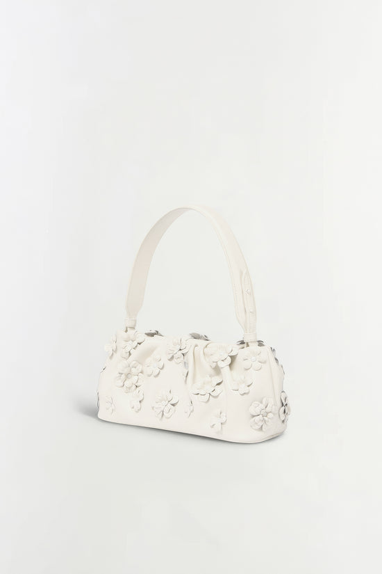 Harlow Leather Flower Shoulder Bag