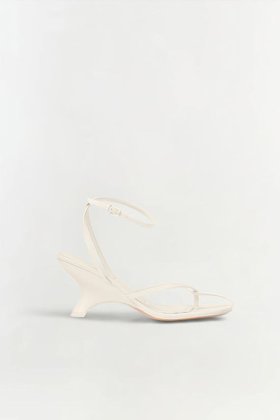 Kelsey Leather Strappy Wedge