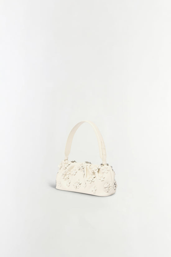 Harlow Leather Flower Shoulder Bag