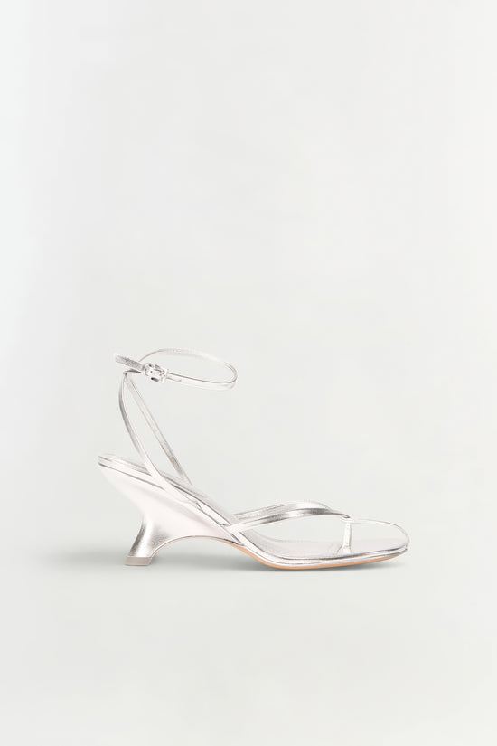 Kelsey Leather Strappy Wedge