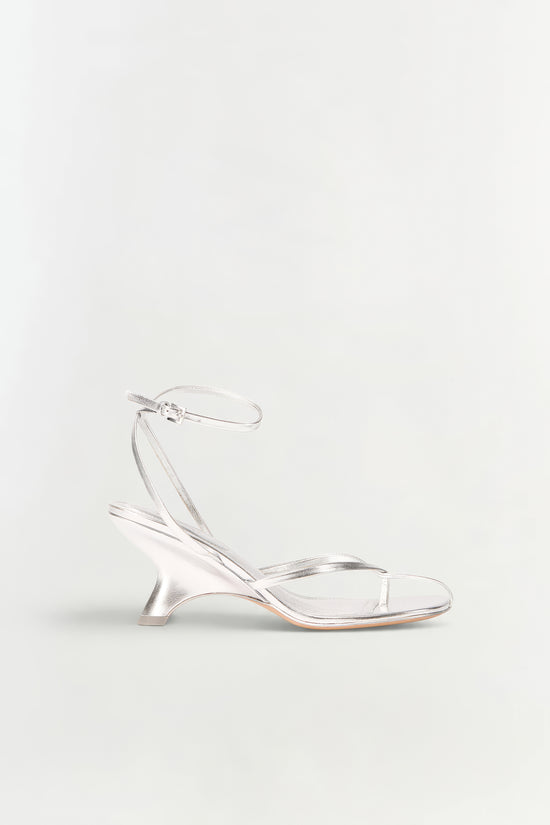 Kelsey Leather Strappy Wedge