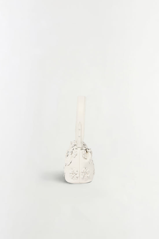Harlow Leather Flower Shoulder Bag
