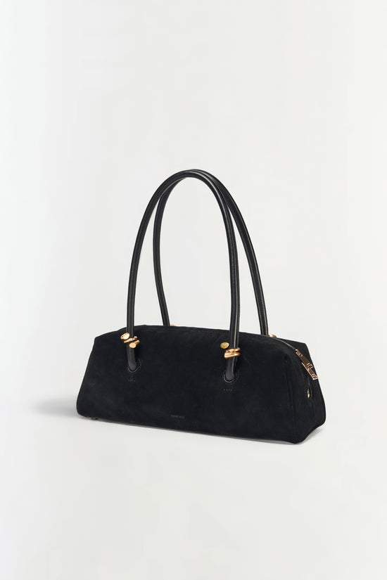 accessorize black suede and leather backpack Versatile Bag - Ami PARIS - Unisex Epic Armourys Adventurer Backpack Black suede, leather hobo bag