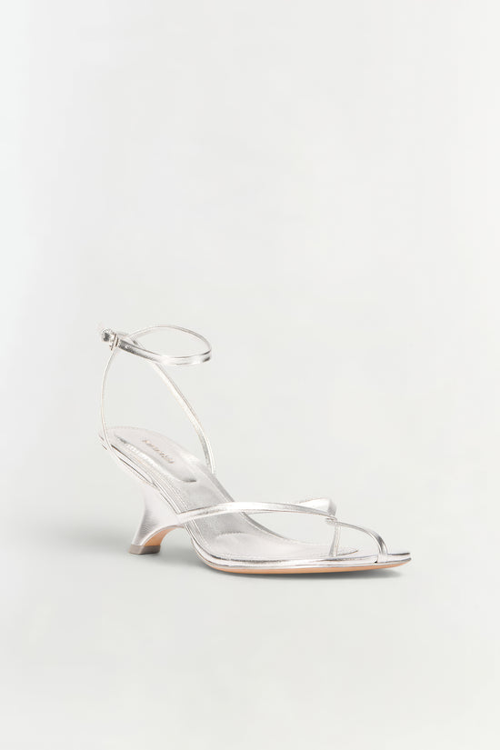Kelsey Leather Strappy Wedge