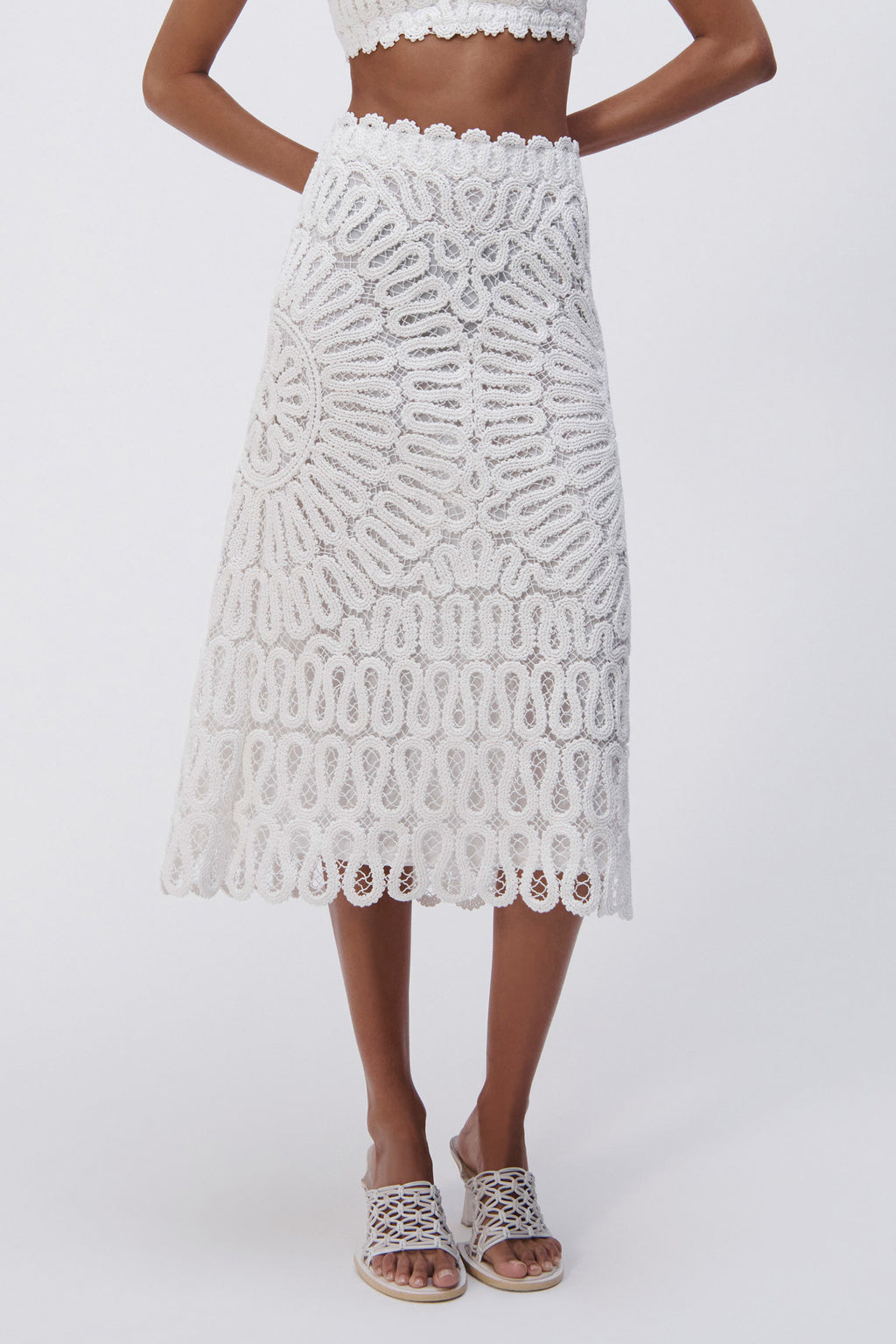 Sally Crochet Midi Skirt – SIMKHAI