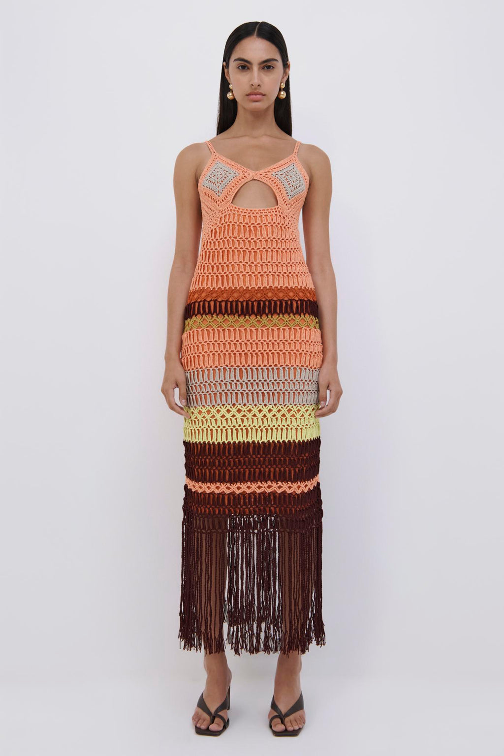 Marie Crochet Maxi Dress