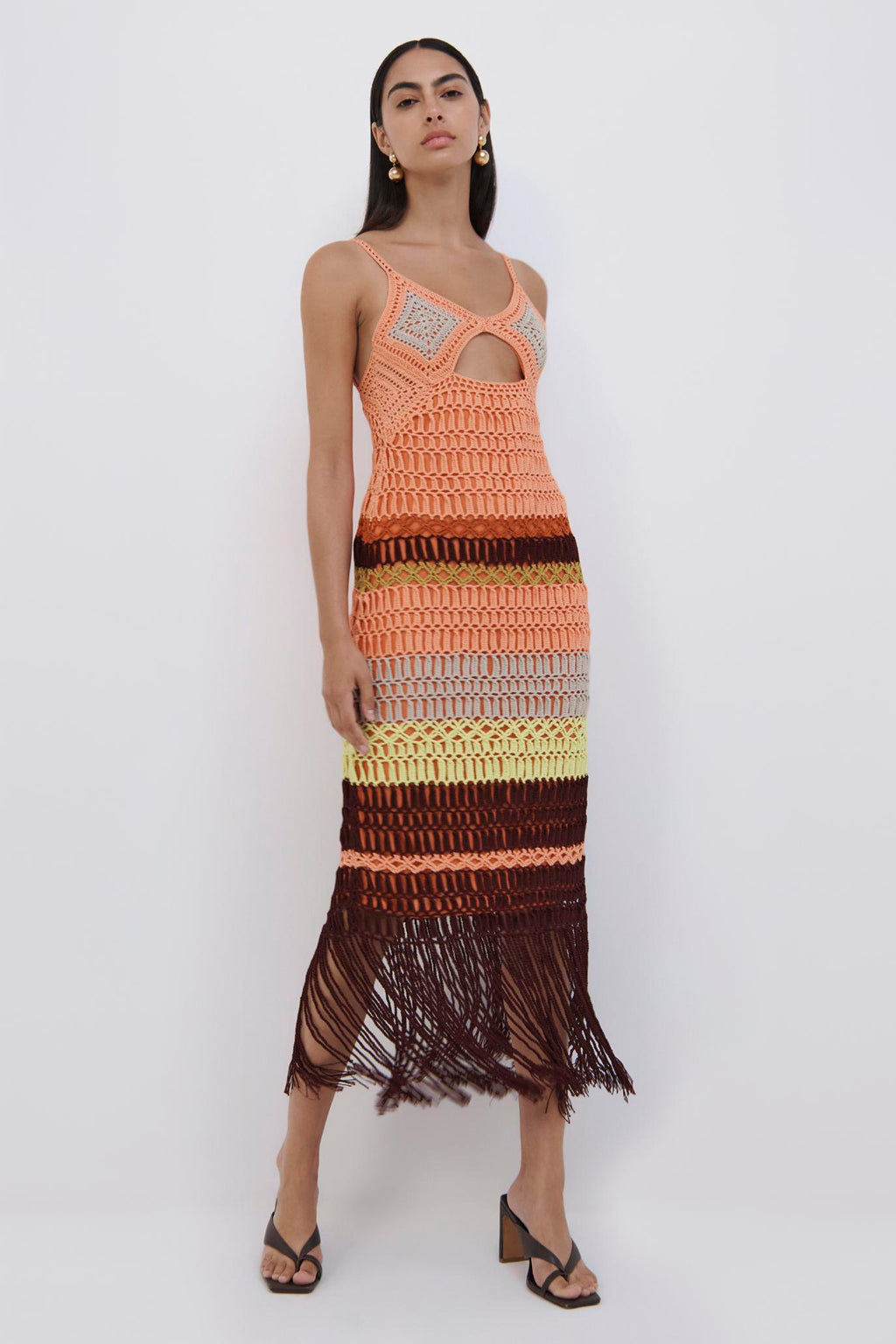 Marie Crochet Maxi Dress