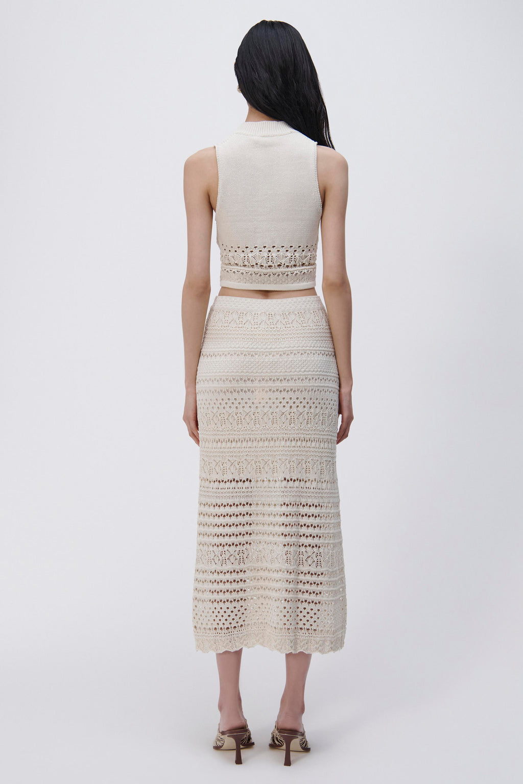 Alita Macrame Midi Skirt