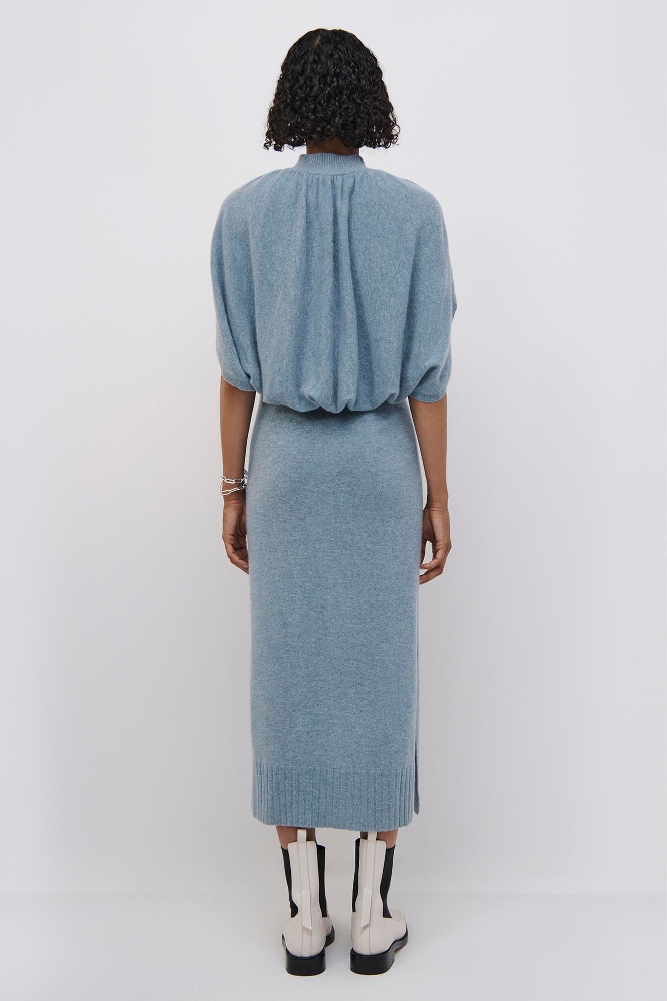 Nancy Recycled Cashmere Cape Dress