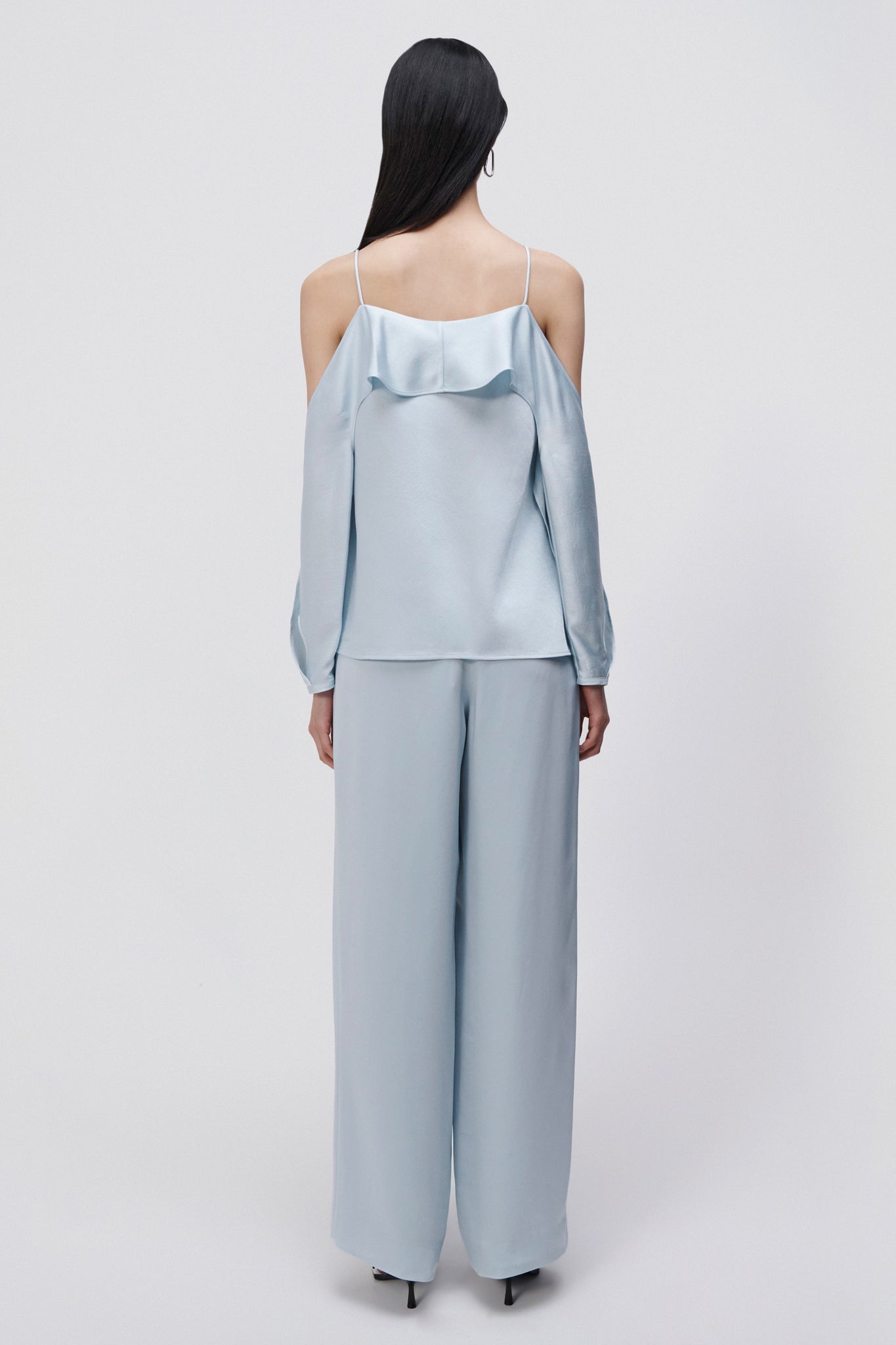 Diane Satin Off Shoulder Top