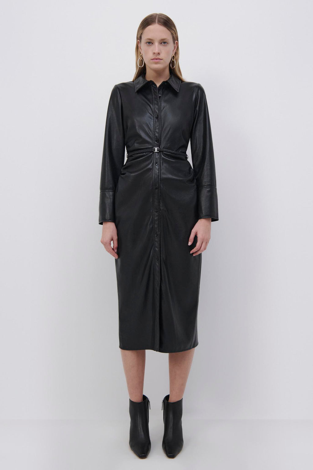 Hearst Eco-Stretch Vegan Midi Dress