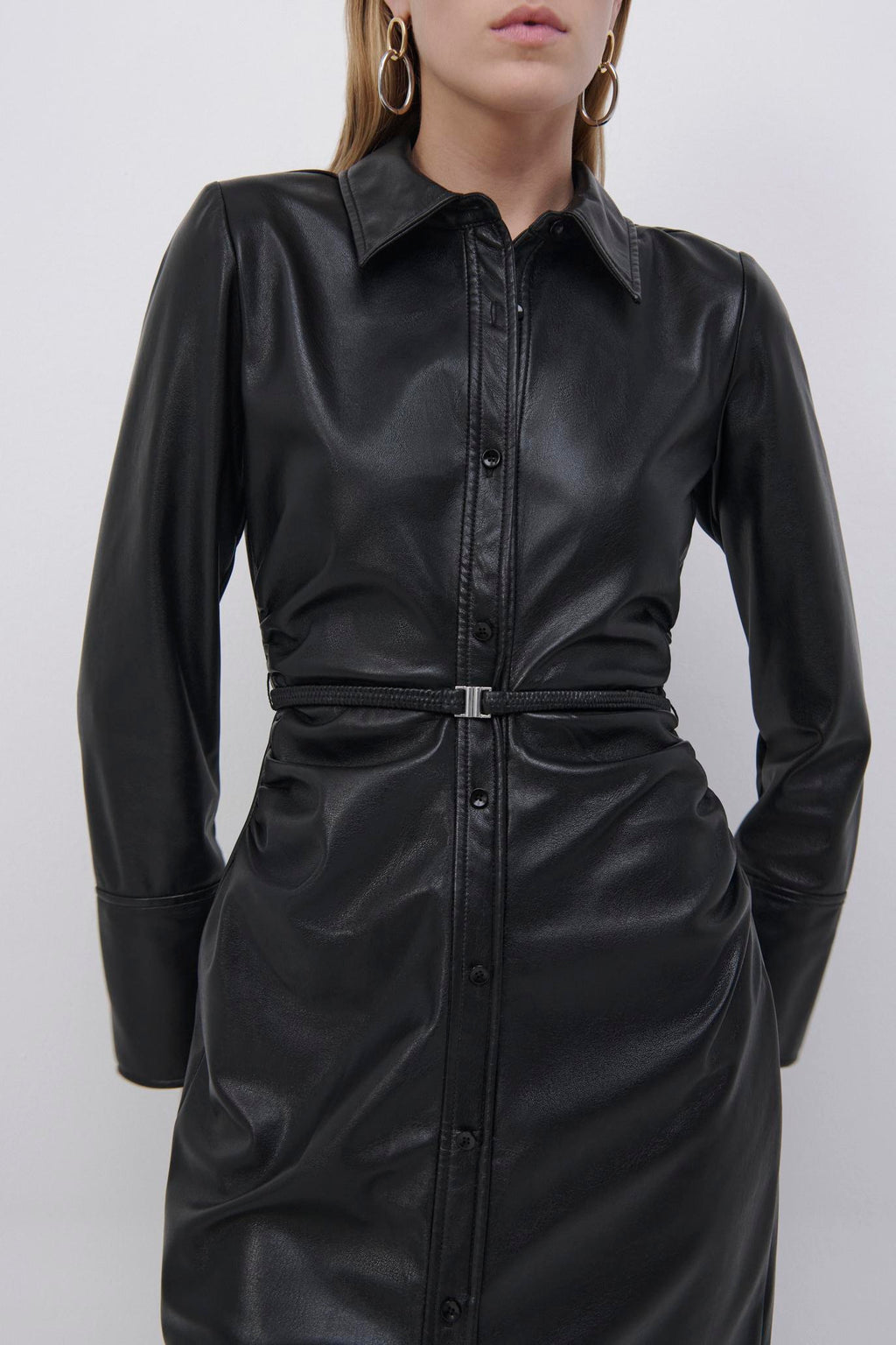 Hearst Eco-Stretch Vegan Midi Dress