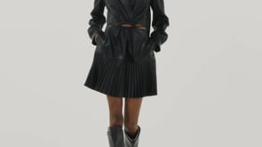 Cindy Vegan Leather Mini Dress - SIMKHAI 