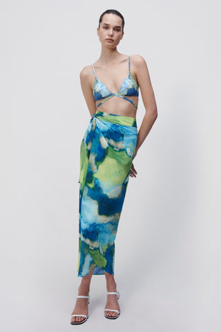 Makai Print Coverup Skirt - SIMKHAI 