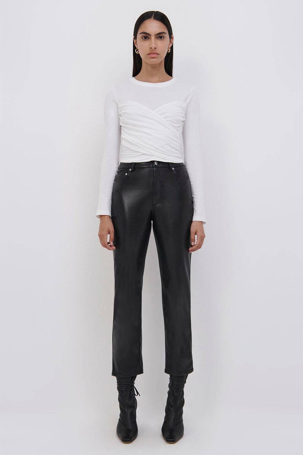 Ellyn Organic Jersey Wrap Tee