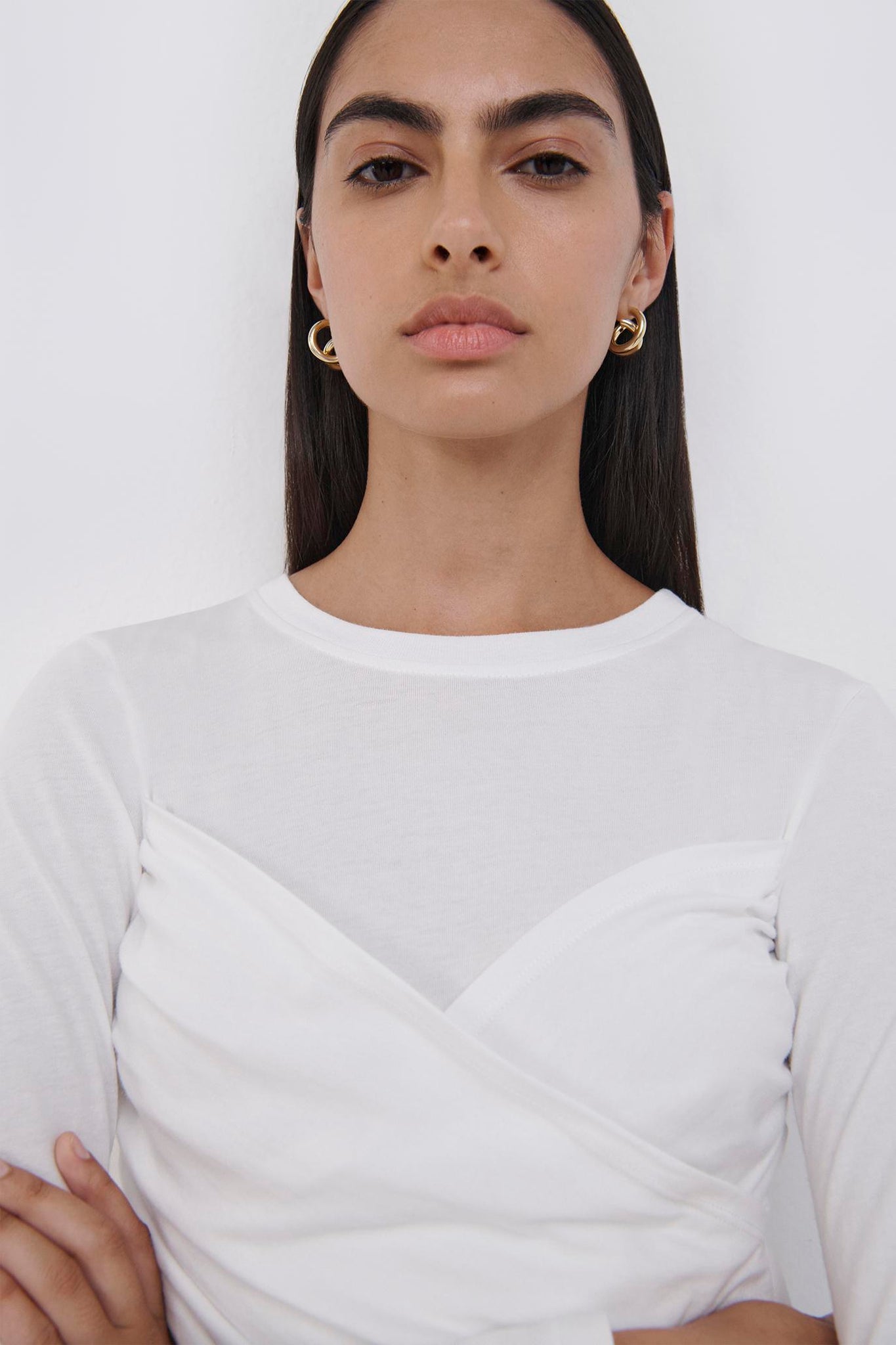 Ellyn Organic Jersey Wrap Tee