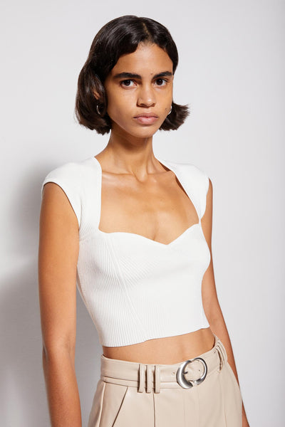 $245 NEW popular JONATHAN SIMKHAI PRINTED CROP TOP