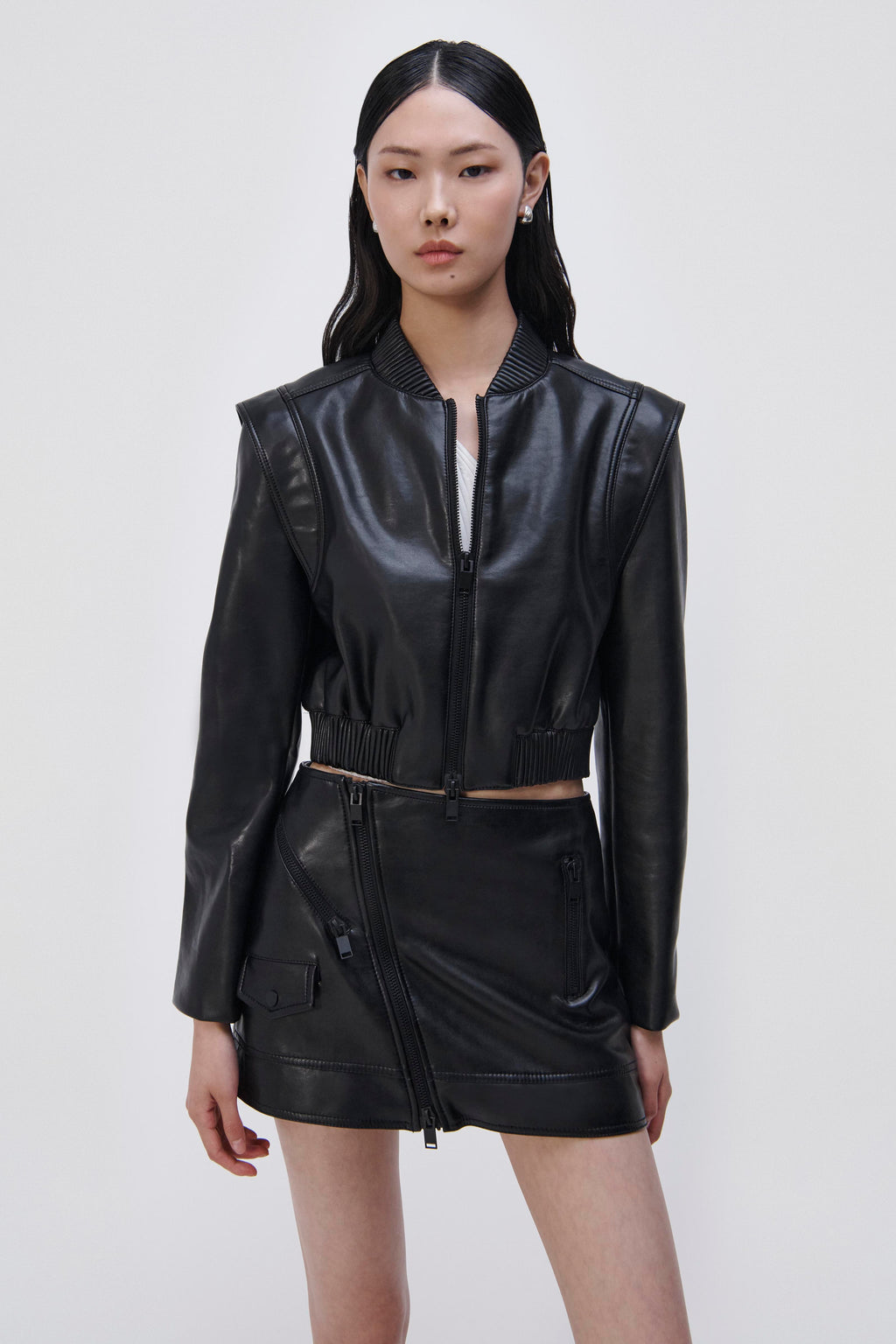 Women's Faux Leather Jacket Zara Inspired –