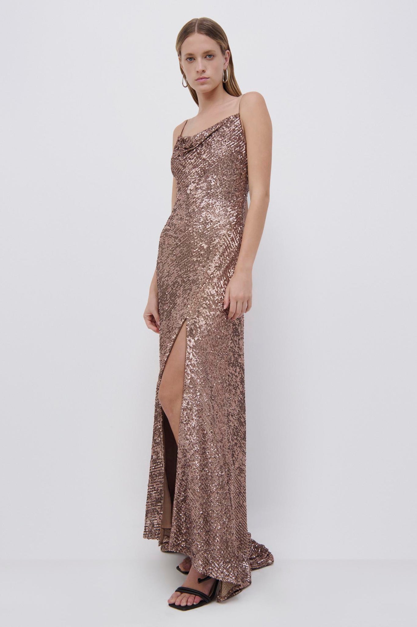 Finley Hammered Sequin Gown - SIMKHAI 