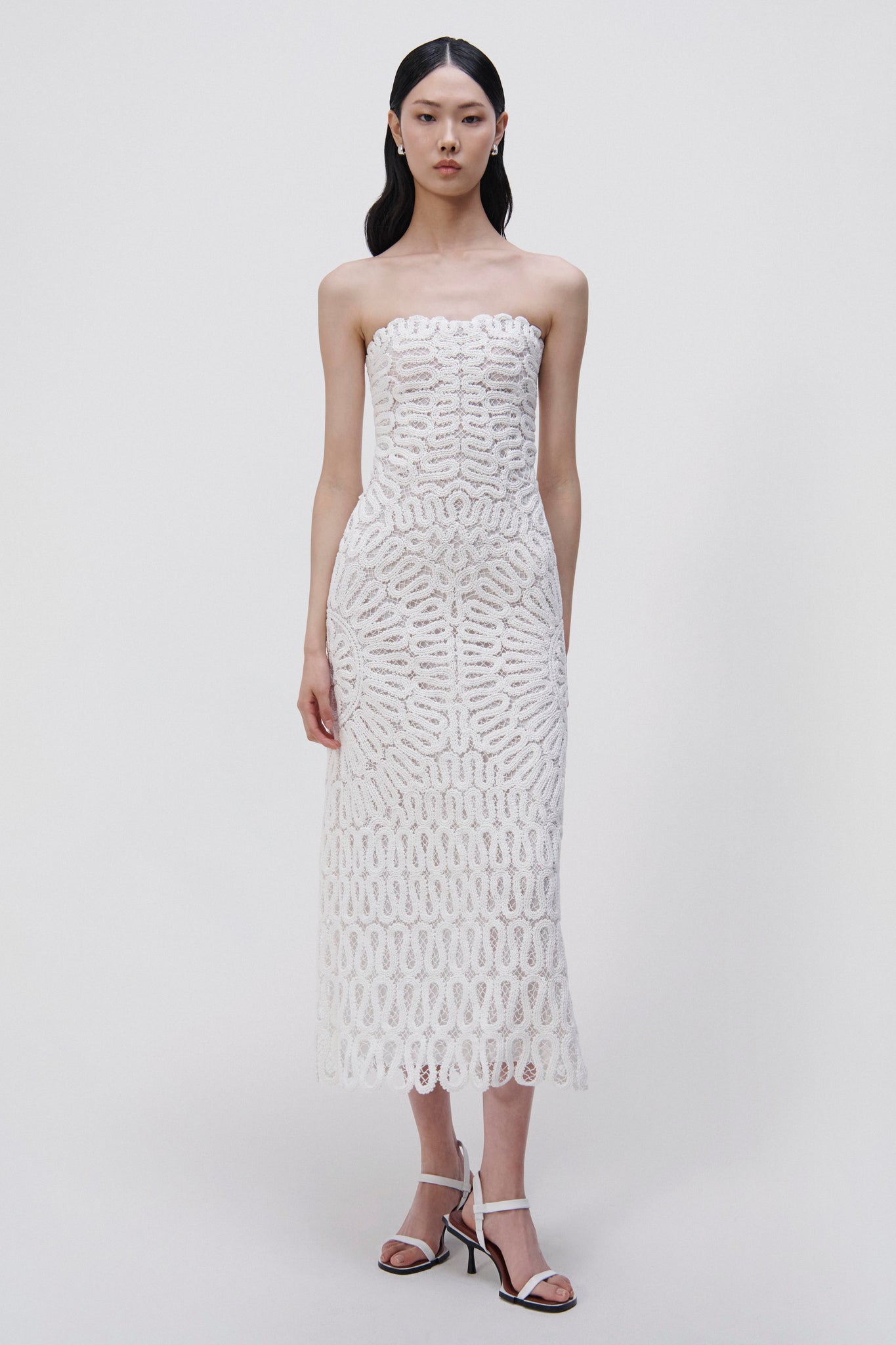Elise Crochet Midi Dress – SIMKHAI