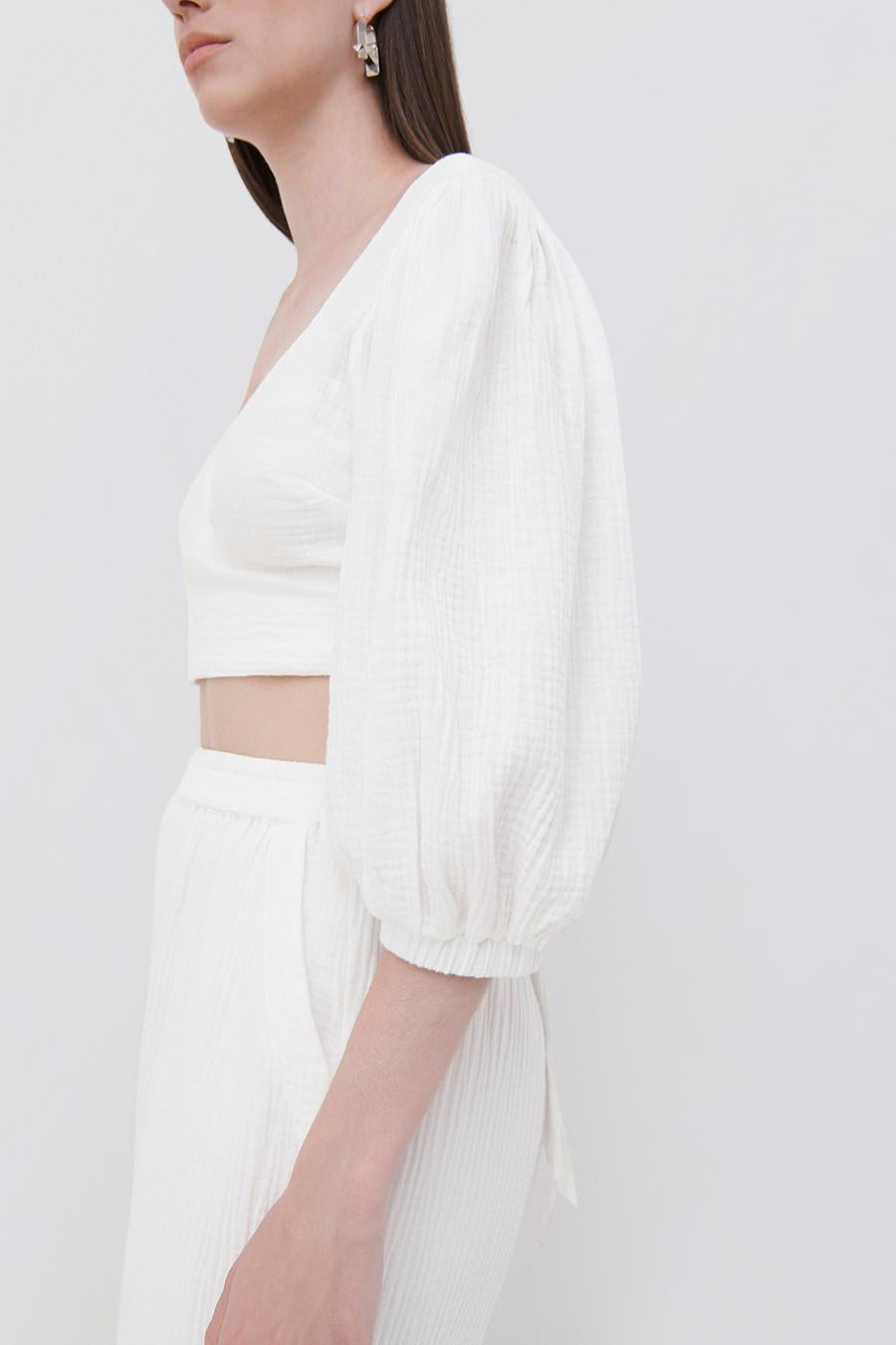 Mila Gauze Coverup Top