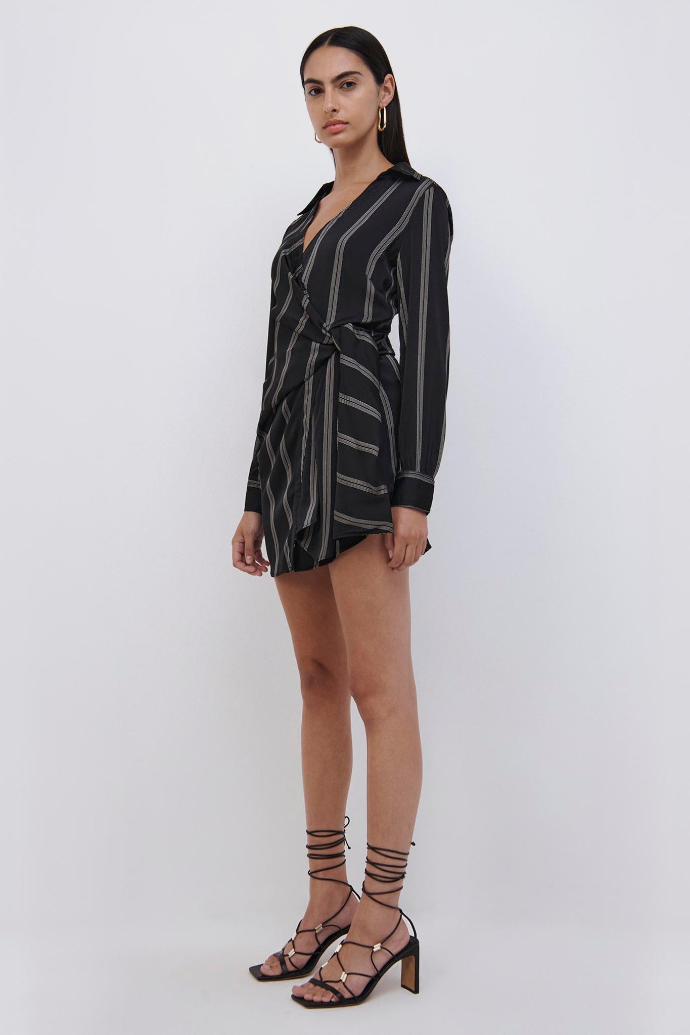Bondi Pajama Stripe Mini Dress