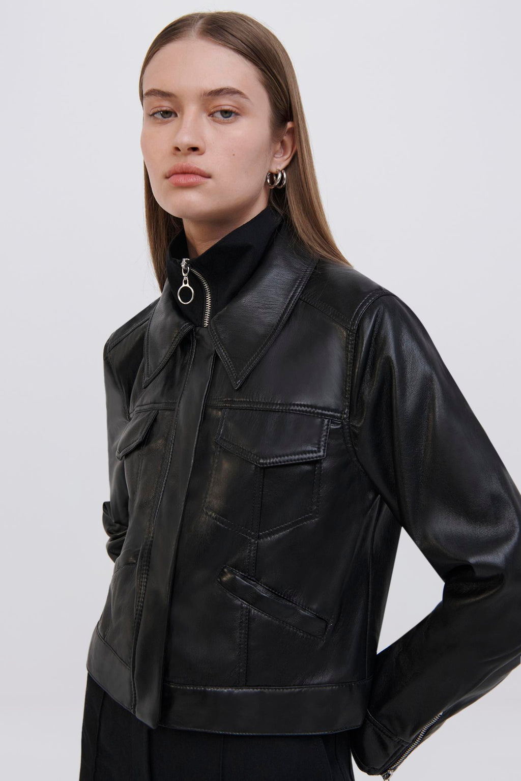 Becka Vegan Leather Jacket