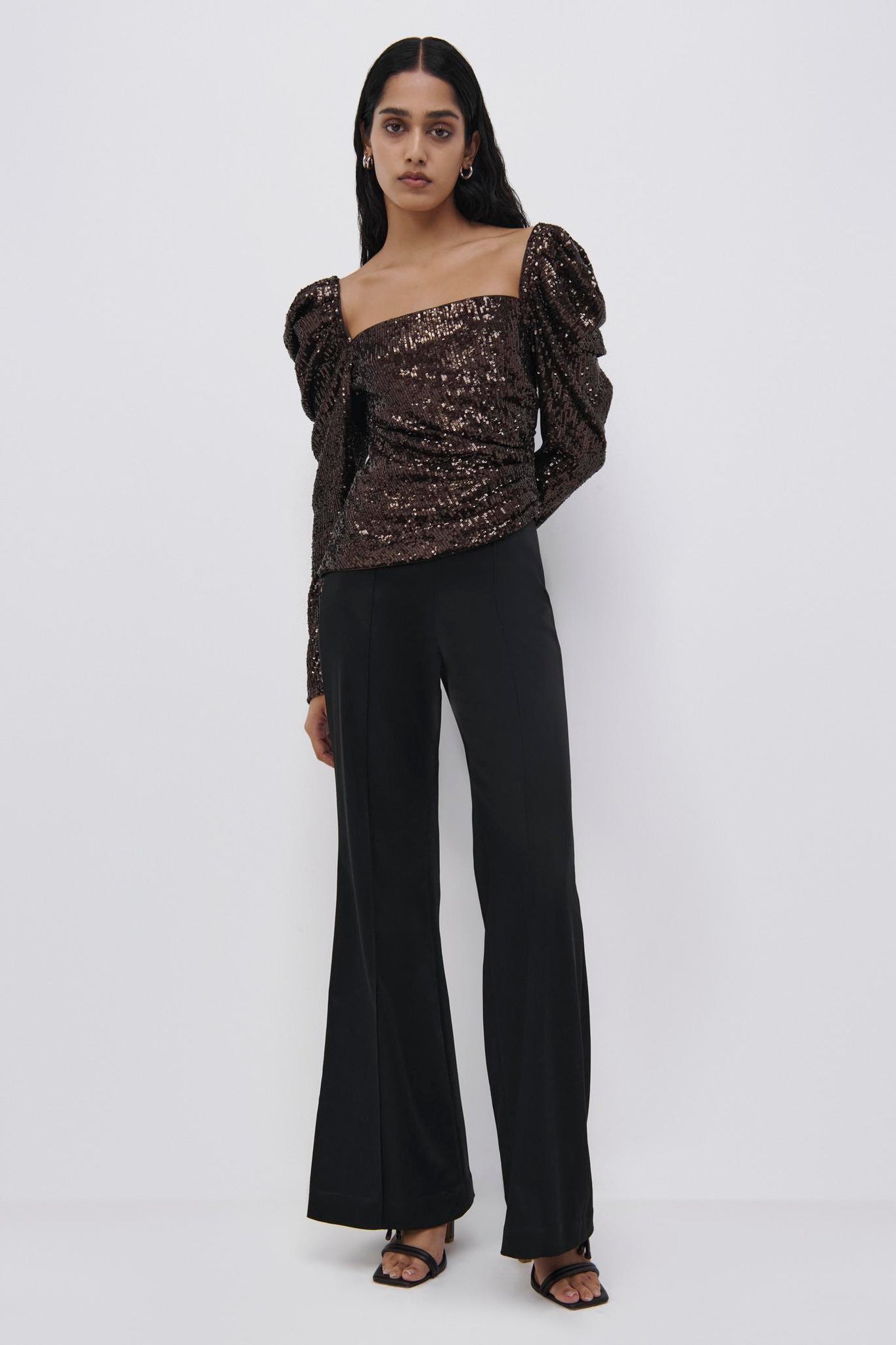 Allura Hammered Sequin Top