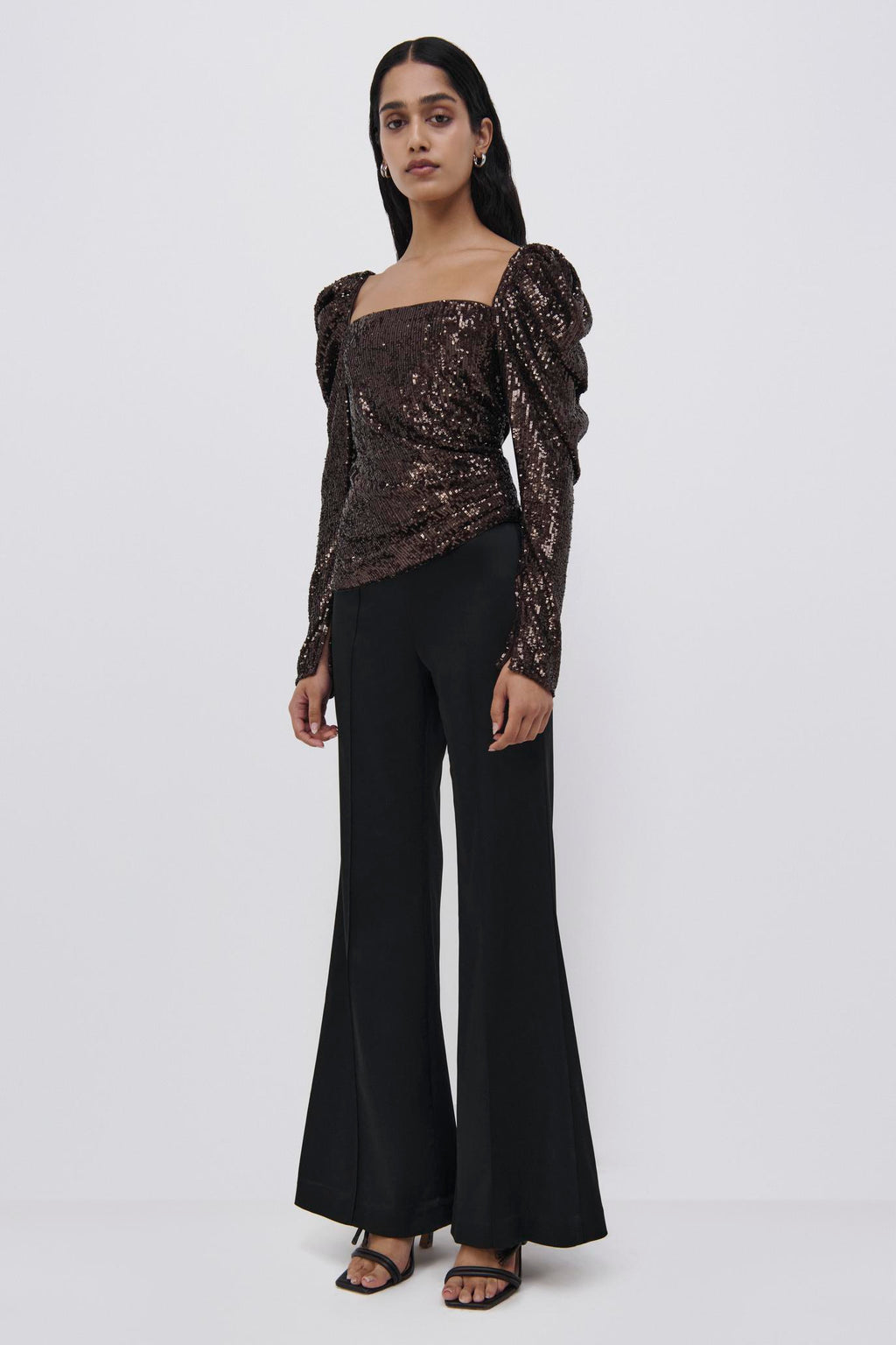 Allura Hammered Sequin Top