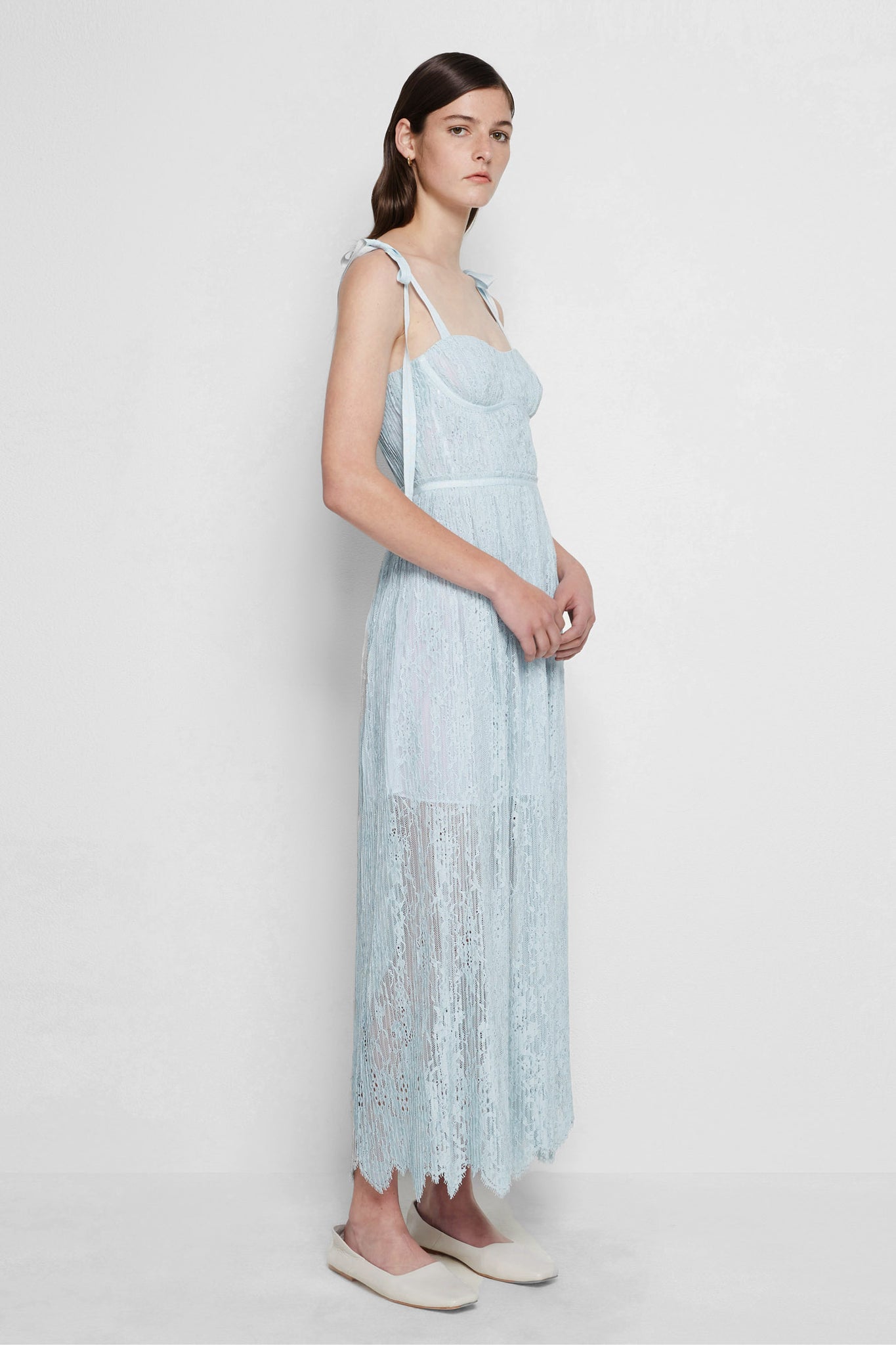 Bonnie Silk Lace Plisse Dress - SIMKHAI 