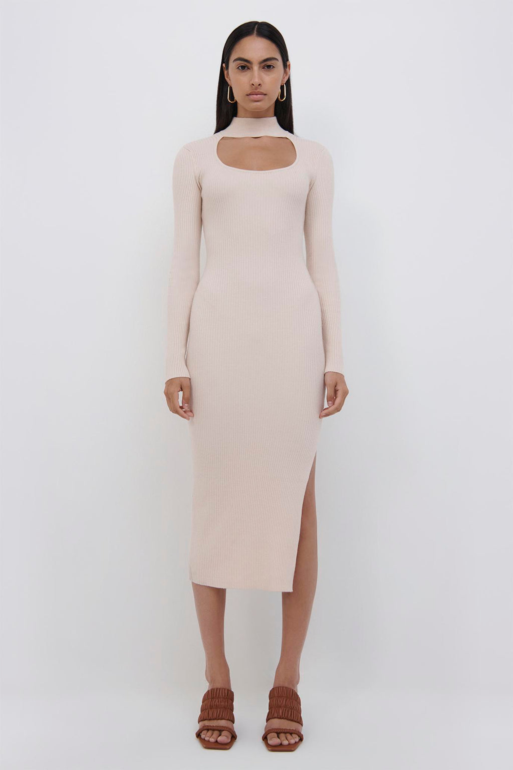 Kenny Recycled Rib Midi Dress