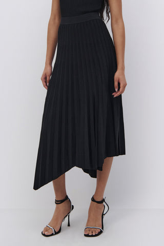 Arianna Compact Rib Pleated Skirt - SIMKHAI 