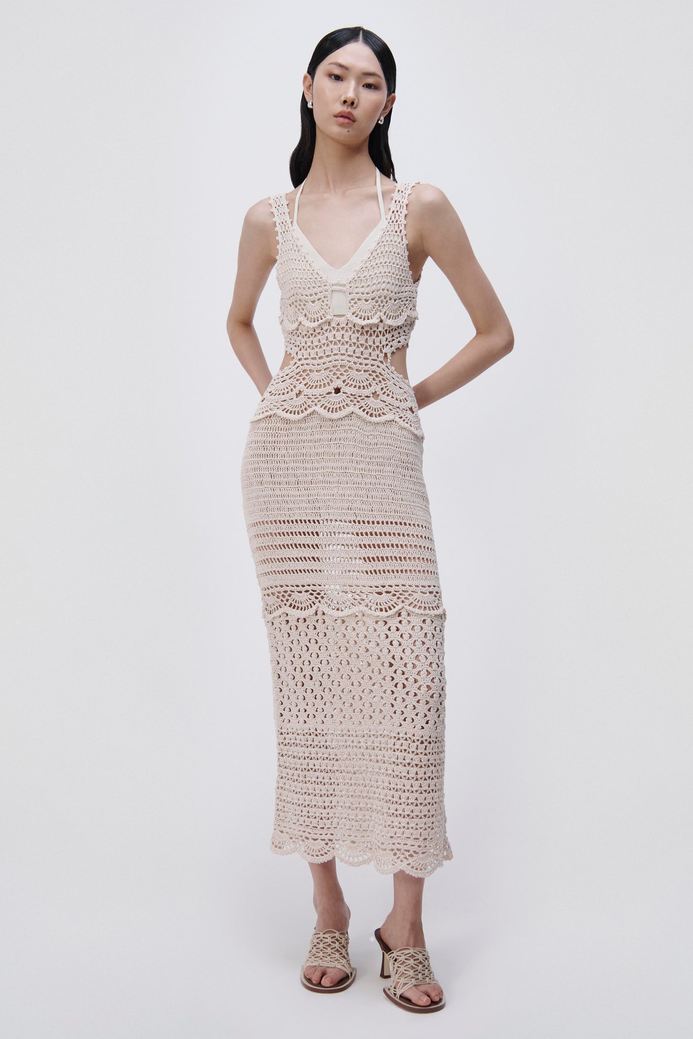 Cory Hand Crochet Maxi Dress
