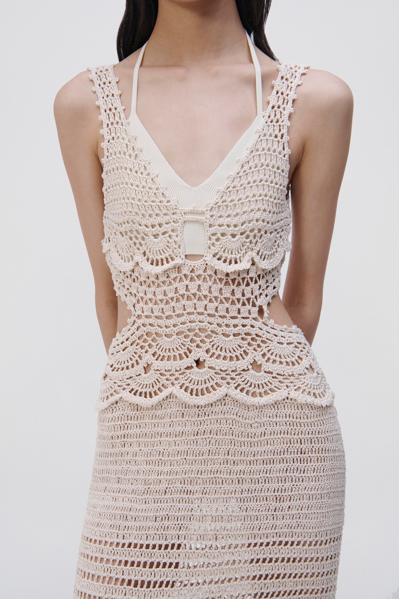 Cory Hand Crochet Maxi Dress