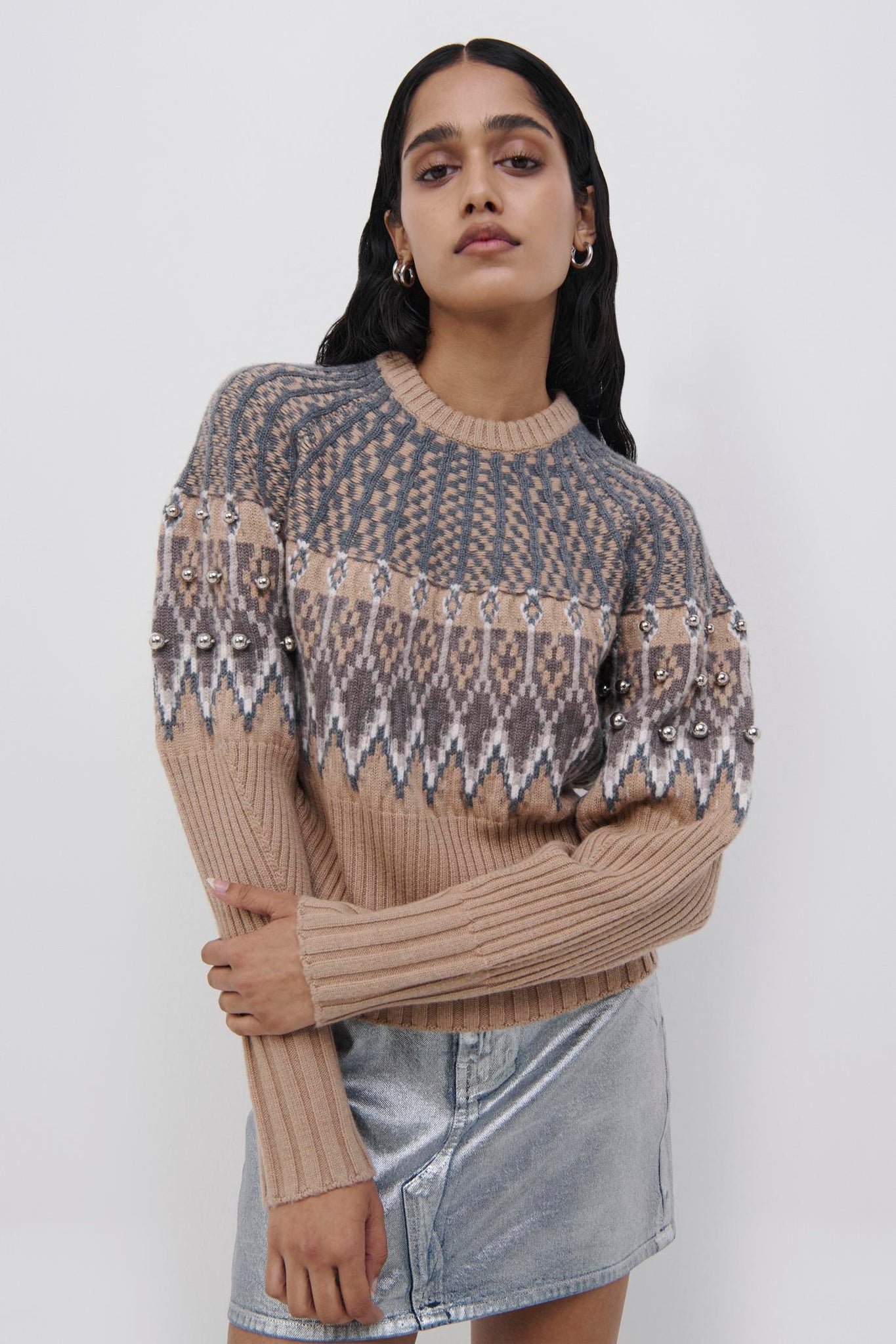 Audree Fair Isle Pullover Top